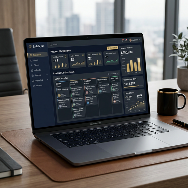 Judah Jus Dashboard Mockup